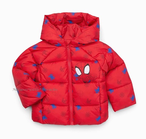 Spiderman puffer giacca - spiderman,