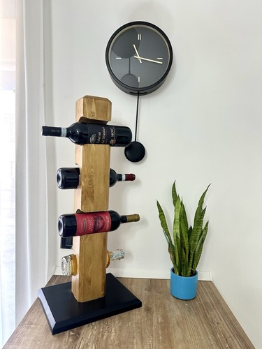 Portabottiglie legno fatto - in,