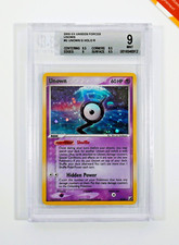 Pokemon BGS 9 Unown #G Holo Ex