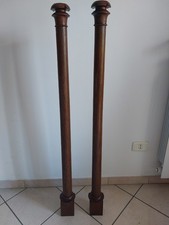 Coppia antiche colonne-ante  in mogano- epoca 800