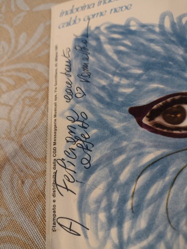 Autografato con dedica - dedica, vanna