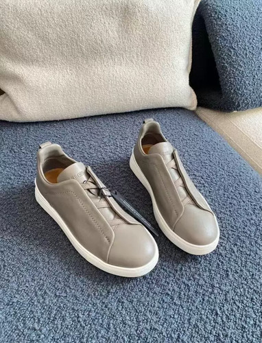Zegna uomo lusso grigio pelle - uomo,