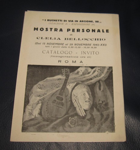 1943 invito mostra - 1943, clelia