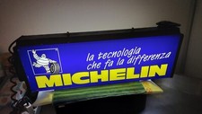 Stupenda Tabella Insegna Luminosa Pubblicitaria Gomme Pneumatici Michelin