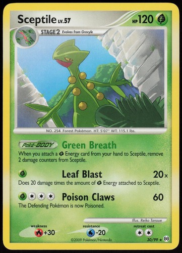 Sceptile arceus rare - 30/99,