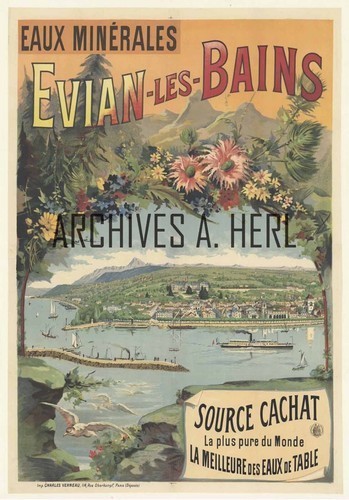 Evian cachet anni 1910 - evian,