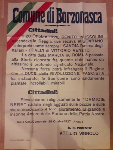 Manifesto rievocazione marcia