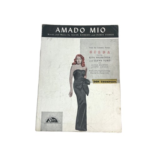 Amado mio spartiti - mio, dal