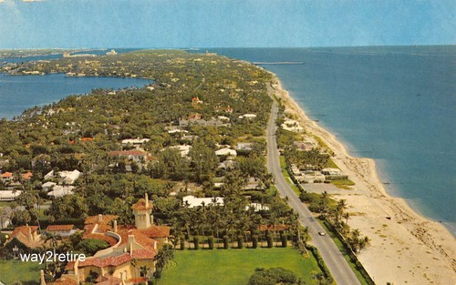 Cartolina mar lago club - fl, mar-a-lago
