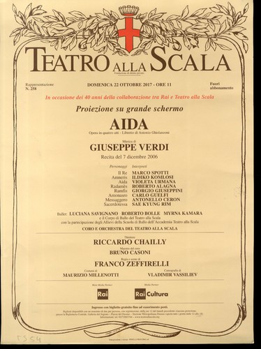 Teatro alla scala - alla, locandina