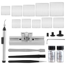 BGA Reballing Stencil a Calore Diretto Pasta Saldante Stagno Palline Stazione Acciaio7361