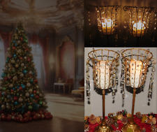 Antico candelabro da altare chiesa francese in BRONZO dorato