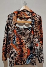 Tailleur Completo giacca e gonna con fantasia stampata