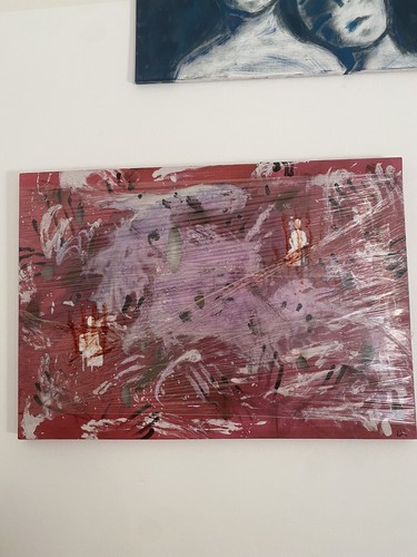 Quadro dipinto mano astratto - mano,