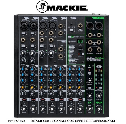 Mackie profx10v3 mixer usb 10 - mixer,