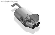 Scarico Sportivo IN Acciaio Inox Alfa Romeo 147 2x70mm Rotondo Definito Obliquo