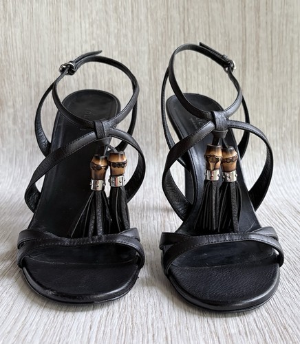 Gucci sandali neri pelle