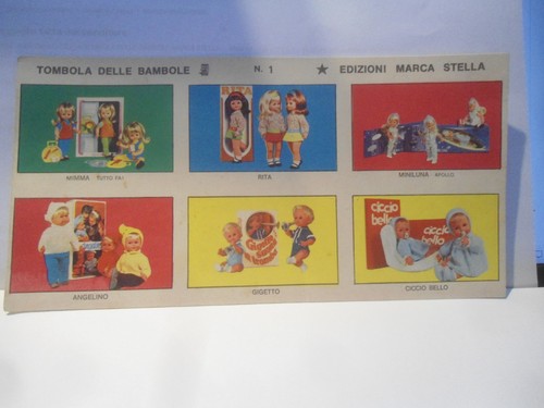 Cartella tombola delle - tombola, bambole