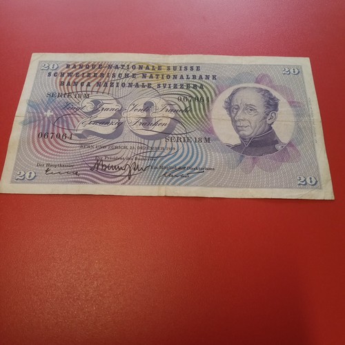 Banconota svizzera franchi - 20,