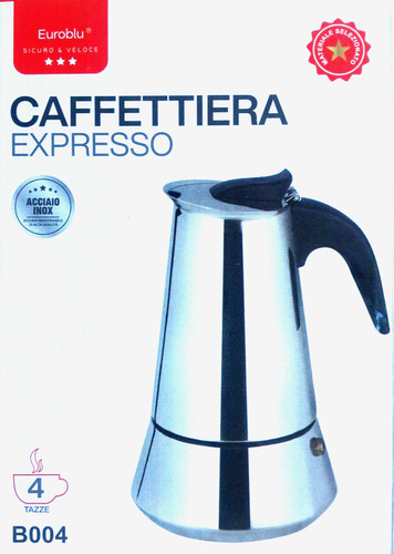 Caffettiera tazze acciaio - 4, in