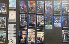 Gundam Card Game Unicorn/Tempo Blu White Deck + Deck Box Never used Only assembl