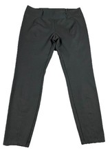 Eileen Fisher Yoke Detail Stretch Knit Skinny Pant Black Office Mature. #F4JH Lg