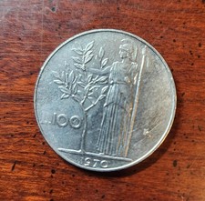 Italy 100 Lire Coin - 1970