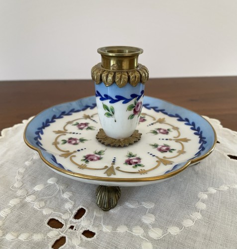 Bougeoir ancien porcelaine - ancien, en