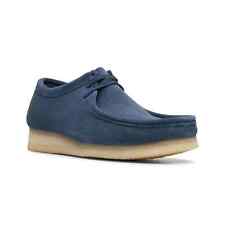 Scarpe uomo Clarks Originals Wallabee, 26140975, blu intenso, taglia 12, modello da pavimento