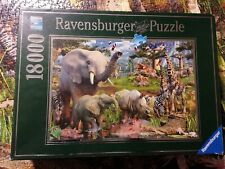 puzzle 18000 pezzi ravensburger usato già montato  l'abbeverata