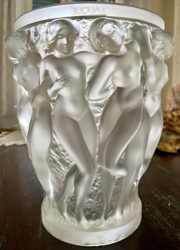 Lalique bacchantes vaso - lalique,