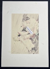 Illustrazione erotica di Rojan "Idillio printaniere" 1934 da fumetto oltre 12 stampe