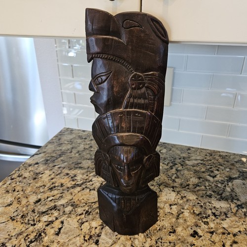 Totem azteco maya - intagliato, a