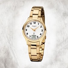 Regent Orologio Donna IN Acciaio Inox FR-195 Radio Bracciale Oro URFR195
