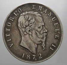 REGNO D'ITALIA 5 LIRE 1872