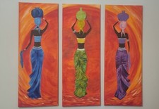 donna africana. Set di tre