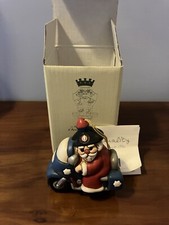 Statuetta THUN Babbo Natale Carabiniere su Moto