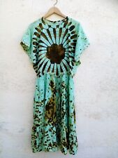 Tunica Vintage Abito Indiano Boho Bali Ibiza Beach Hippie 38/40/42 Batik Maxi