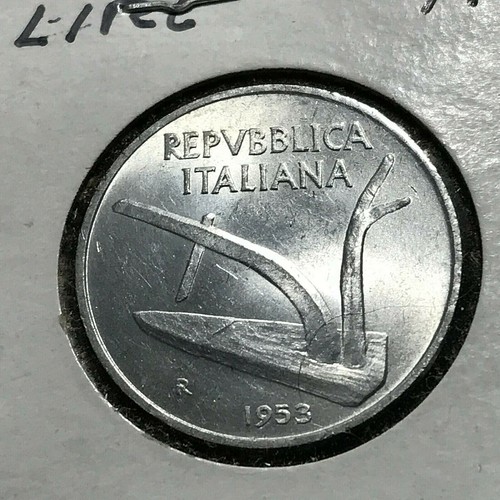 1953 italy kingdom lire - kingdom, 10