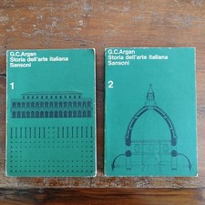 Giulio Carlo Argan Storia dell'arte italiana Vol 1 e 2  Sansoni