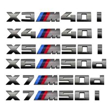 Emblema grigio per BMW X3M X4M