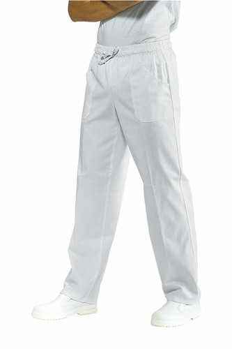 Pantalone bianco con - con, elastico