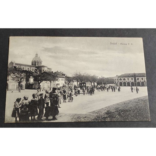Cartolina sezze piazza - cartolina, v.