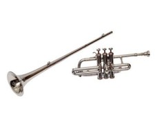 VENDITA ESTIVA! FLAT TROMPET NEW HERALD/CORONATION BB FLAG TRUMPET FREE CASE