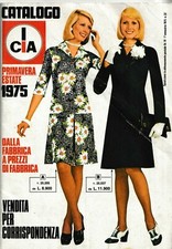 CATALOGO CIA ABBIGLIAMENTO MODA TENDENZE LIFESTYLE GEMELLE KESSLER ESTATE 1975