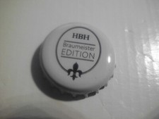 Tappo a corona usato bianco e nero HBH Braumeister EDIZIONE