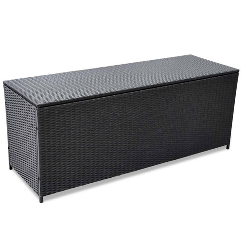 Vidaxl baule giardino nero - da,