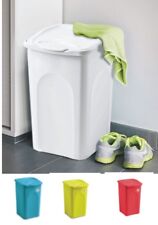 Porta Biancheria in plastica con Coperchio Cesto per Panni Sporchi 25-50 L