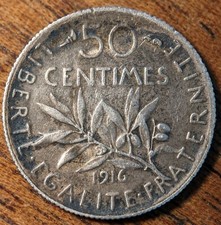 Moneta Francia 50 Centimes