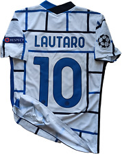 maglia calcio match worn Inter Lautaro Martinez Nike Pirelli 2020-21 Champions L